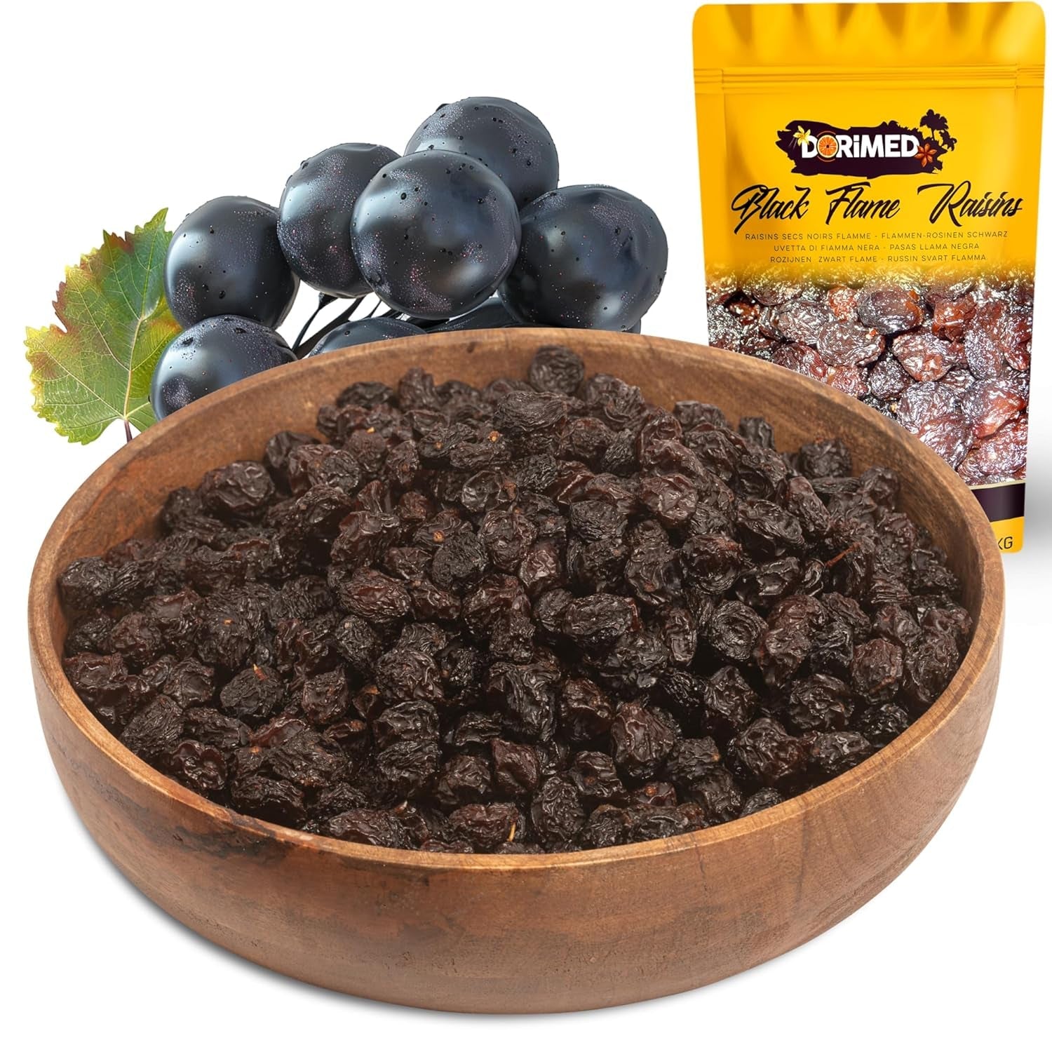 Lilla sorte sultanas 1 kg | Tørrede druer | Ingen frø og intet sukker | produkter uden genteknologi | Velegnet til vegetarer og veganere | Ideel til at kombinere med chokolade Dehydrerede produkter Naty Shop Standard titel