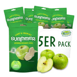Sommer frysetørrede jordbær - pakke med 5 - sukkerfri, 100 % naturlige, lækre sprøde snacks til børn og voksne, ideel til korn og madpakker (55g) Dehydrerede produkter Naty Shop Pakke med 5 æble