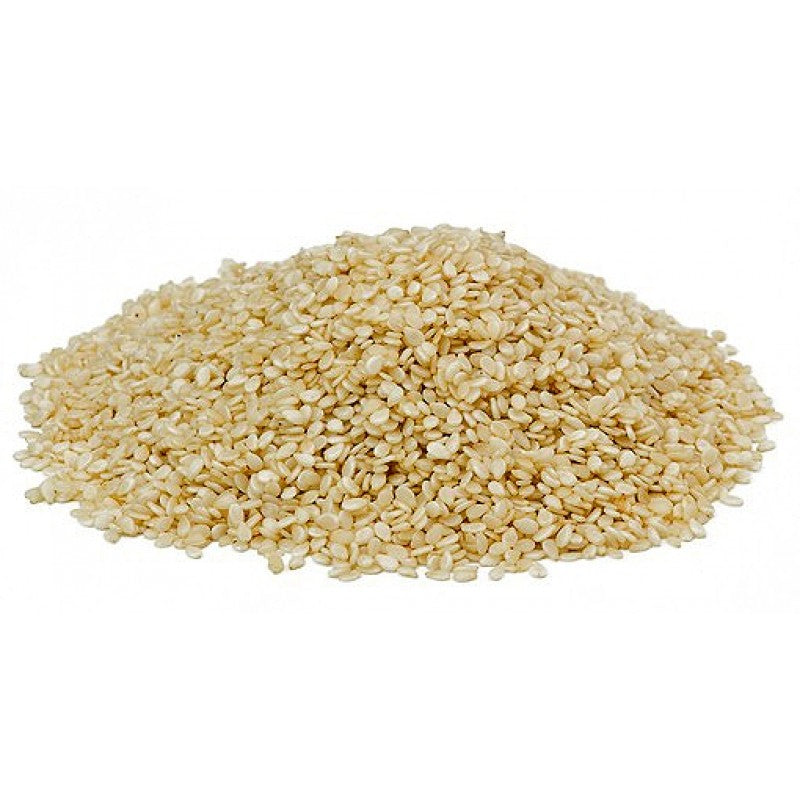 BrandX hvide sesamfrø 50 g - sprød og naturlig smag rig på calcium og vegansk protein