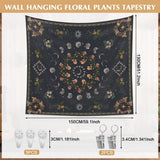 Tapestry 130 130mx150m månefaser blomsterlærred Hjem - Tilbehør og dekorationer Naty Shop