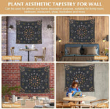 Tapestry 130 130mx150m månefaser blomsterlærred Hjem - Tilbehør og dekorationer Naty Shop