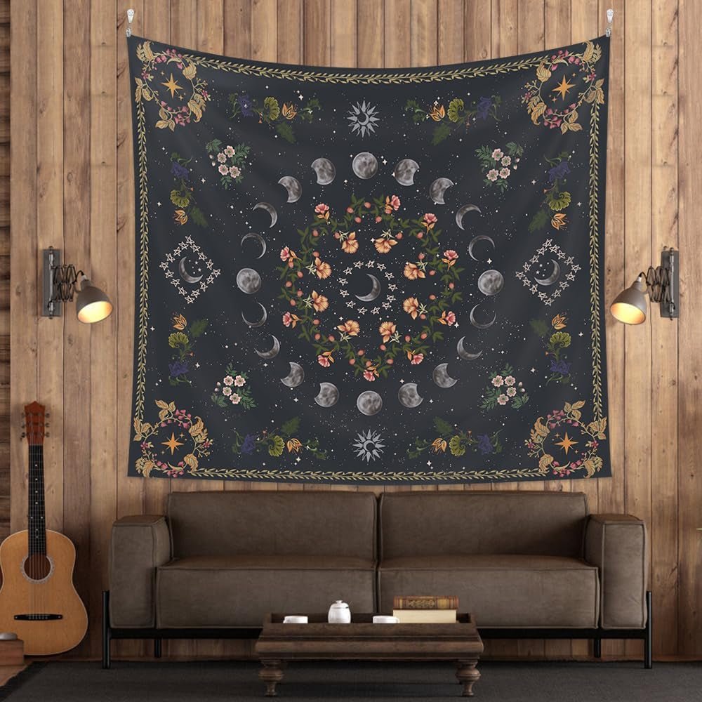 Tapestry 130 130mx150m månefaser blomsterlærred Hjem - Tilbehør og dekorationer Naty Shop Standardtitel