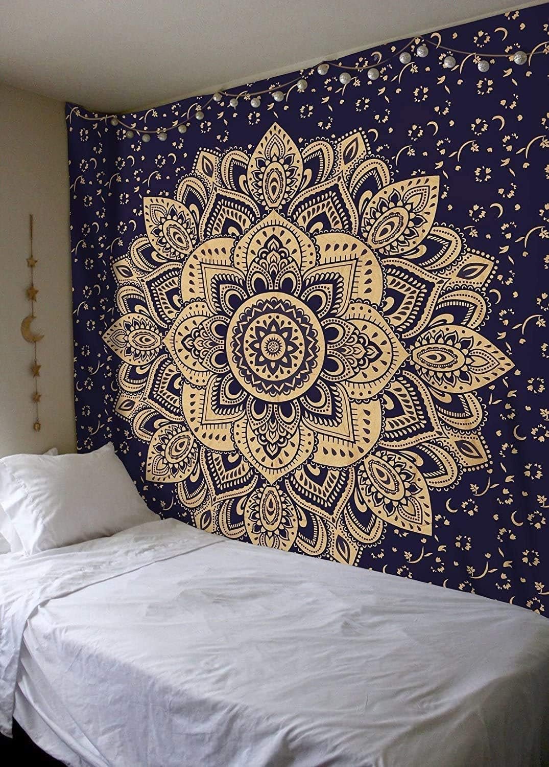 Tapestry aakriti galleri bomuld mandala sengebetræk Hjem - Tilbehør og dekorationer Naty Shop