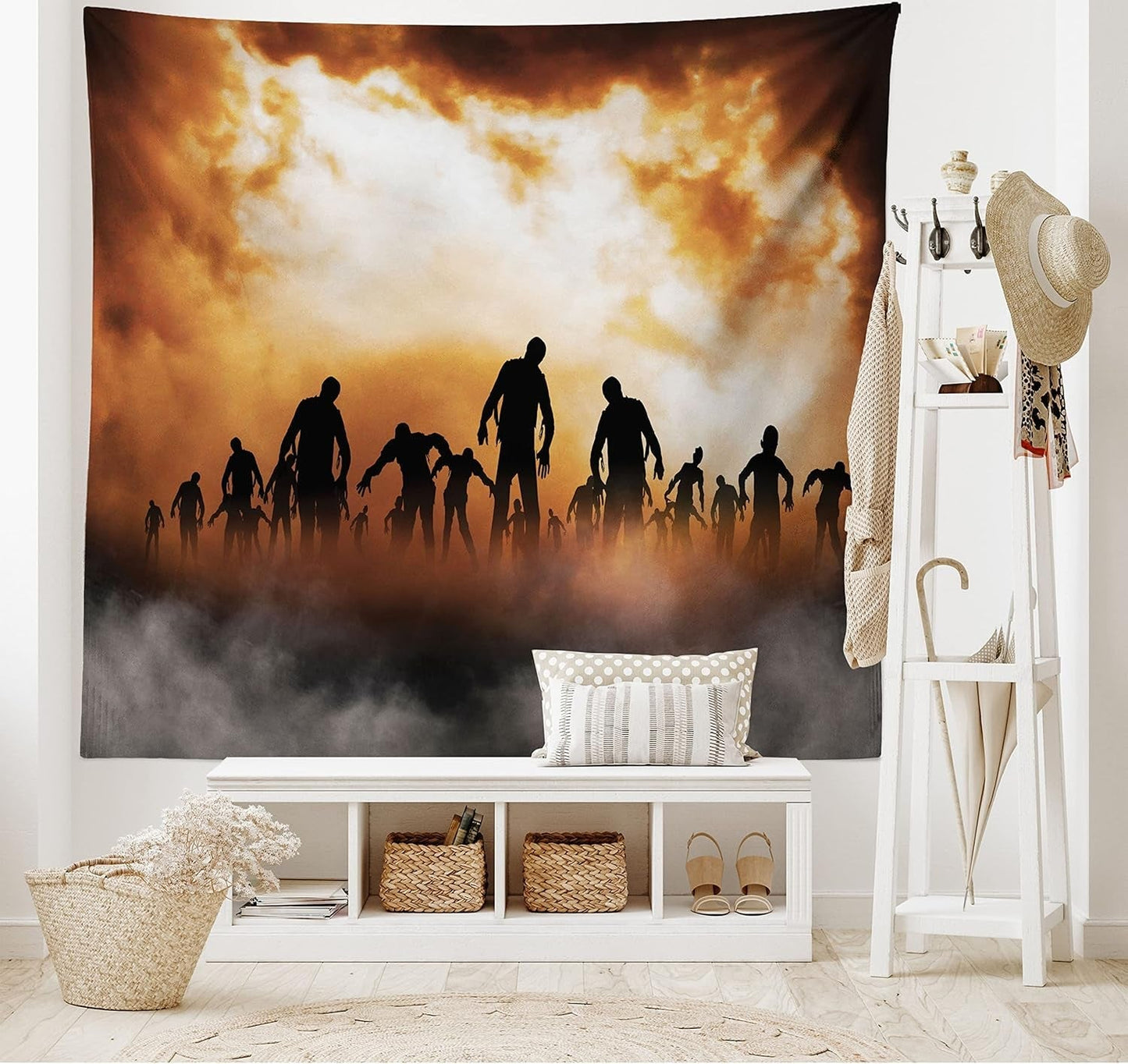 Tapestry abakuhaus wanderlust dyrekort over tegneserieverdenen - Naty Shop