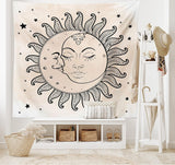 Tapestry abakuhaus wanderlust dyreverdenskort tegninger Hjem - Tilbehør og dekorationer Naty Shop koksgrå tan 230L X 140B Cm