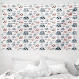 Tapestry abakuhaus wanderlust dyrekort over tegneserieverdenen - Naty Shop