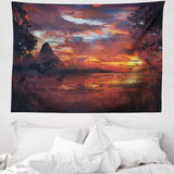 Tapestry abakuhaus wanderlust dyrekort over tegneserieverdenen - Naty Shop