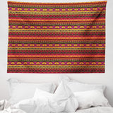 Tapestry abakuhaus wanderlust dyrekort over verden tegninger Hjem - Tilbehør og dekorationer Naty Shop Mørkerød orange 150L X 110B Cm
