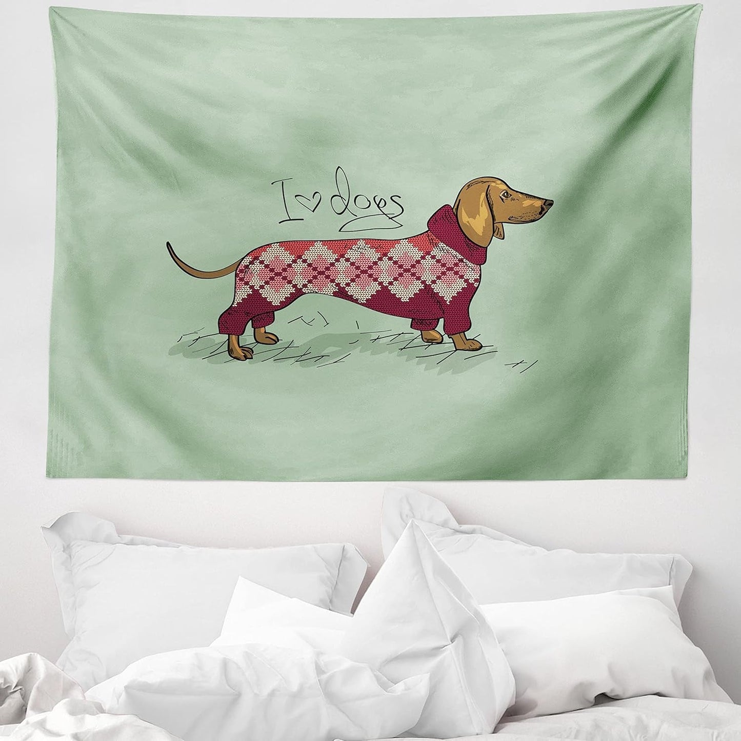 Tapestry abakuhaus wanderlust dyrekort over verden tegninger Hjem - Tilbehør og dekorationer Naty Shop Blågrøn 150L X 110B Cm