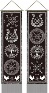 Tapestry ahandmaker viking symbol livets træ runer Hjem - Tilbehør og dekorationer Naty Shop Standardtitel