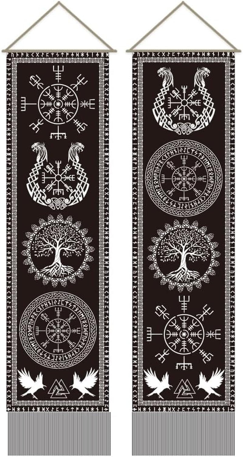 Tapestry ahandmaker viking symbol livets træ runer Hjem - Tilbehør og dekorationer Naty Shop Standardtitel