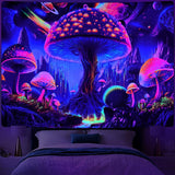 Tapestry alishomtll sort lys champignon månefase Hjem - Tilbehør og dekorationer Naty Shop
