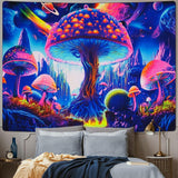 Tapestry alishomtll sort lys champignon månefase Hjem - Tilbehør og dekorationer Naty Shop