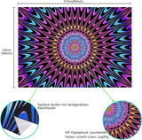Tapestry alishomtll farvet mandala sort lys kunst Hjem - Tilbehør og dekorationer Naty Shop