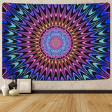 Tapestry alishomtll farvet mandala sort lys kunst Hjem - Tilbehør og dekorationer Naty Shop