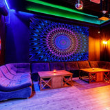 Tapestry alishomtll farvet mandala sort lys kunst Hjem - Tilbehør og dekorationer Naty Shop