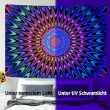 Tapestry alishomtll farvet mandala sort lys kunst Hjem - Tilbehør og dekorationer Naty Shop