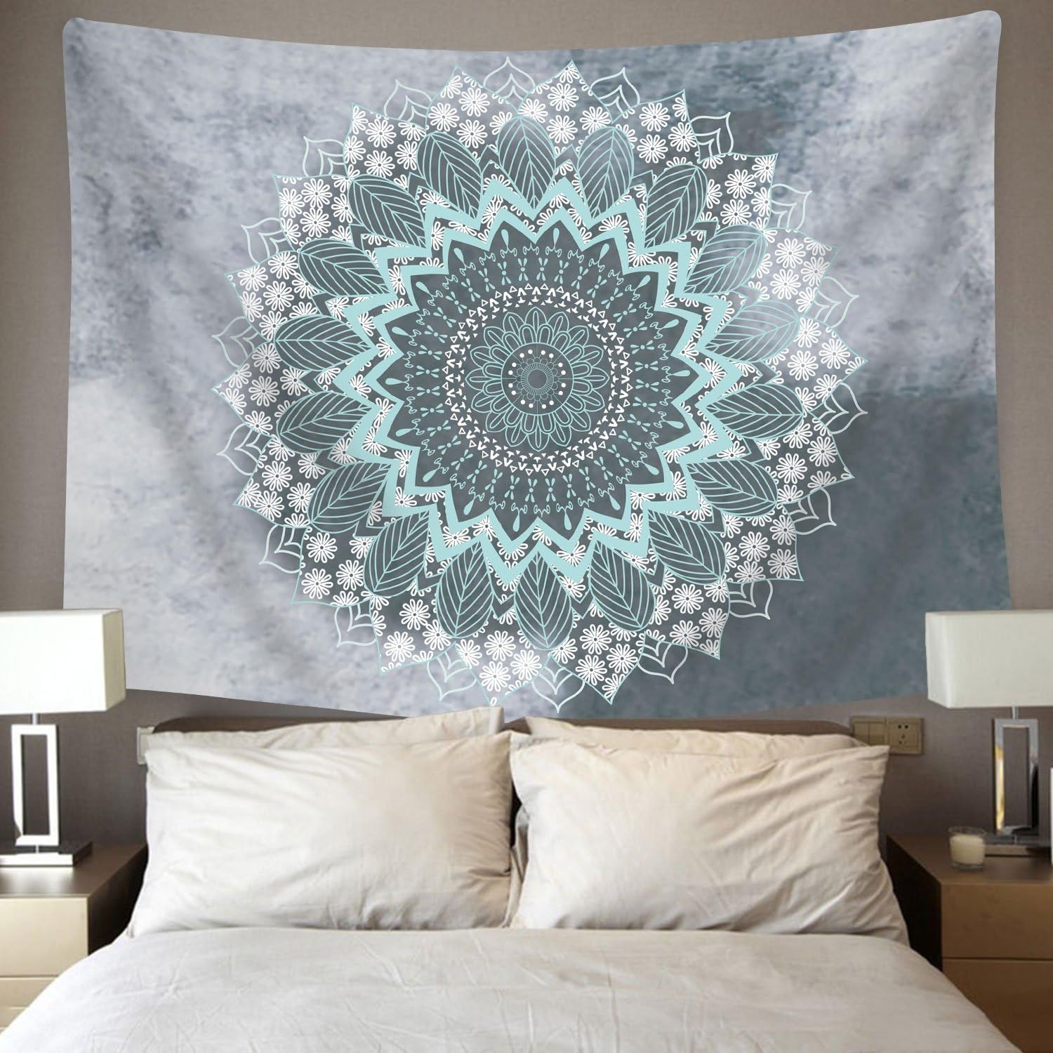 Tapestry alishomtll indisk mandala yoga hippie klud Hjem - Tilbehør og dekorationer Naty Shop