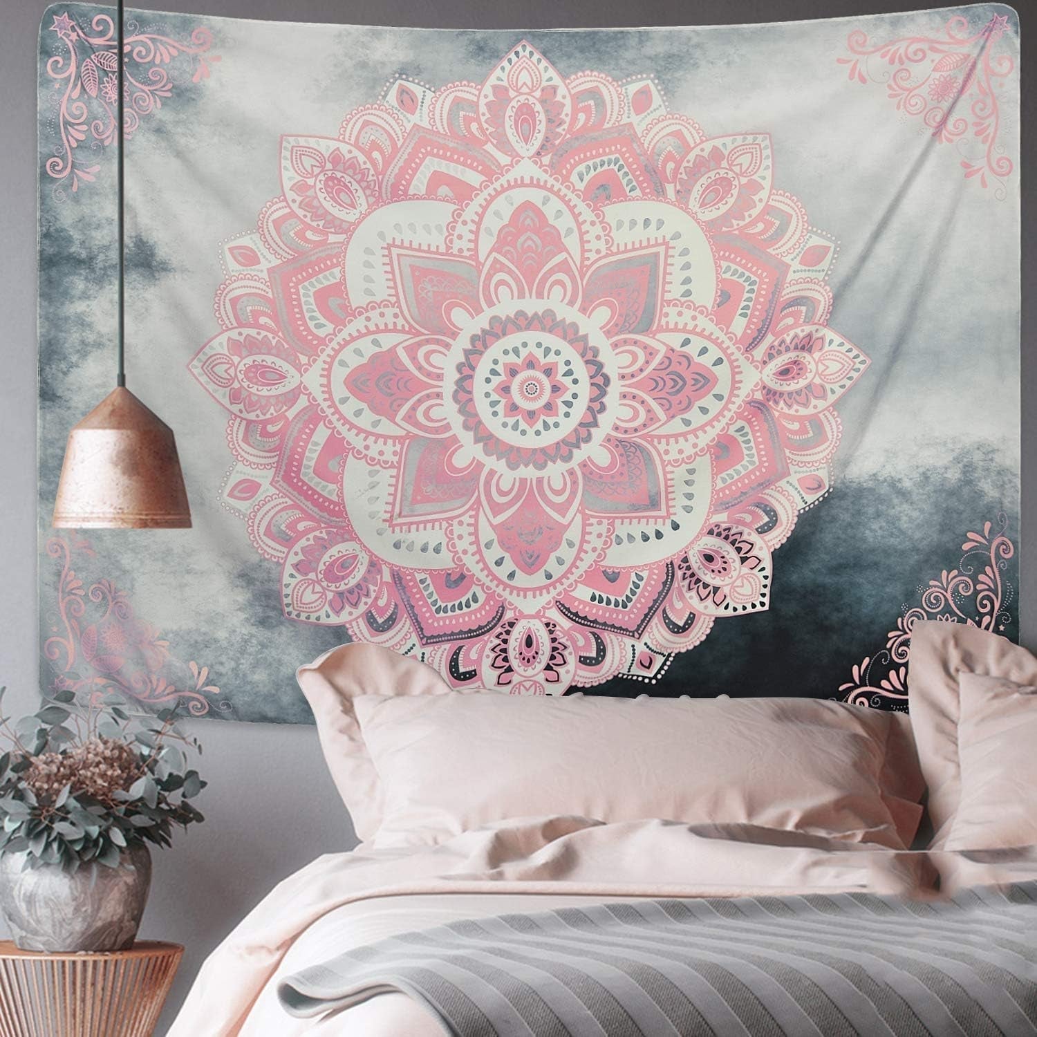 Tapestry alishomtll mandala Indisk boheme lærred Hjem - Tilbehør og dekorationer Naty Shop