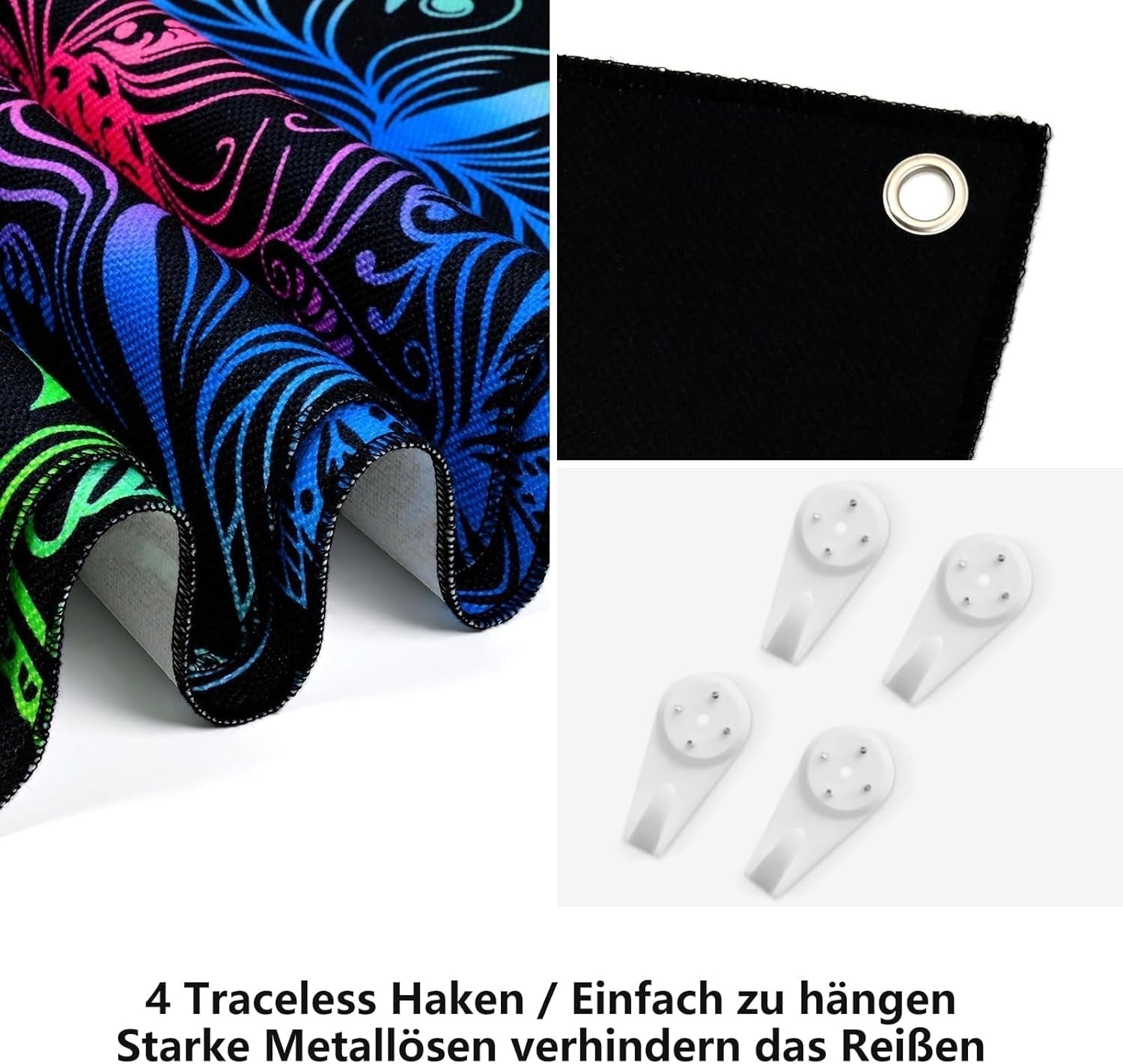 Tapestry alishomtll pack mandala reaktiv boheme lodret Hjem - Tilbehør og dekorationer Naty Shop