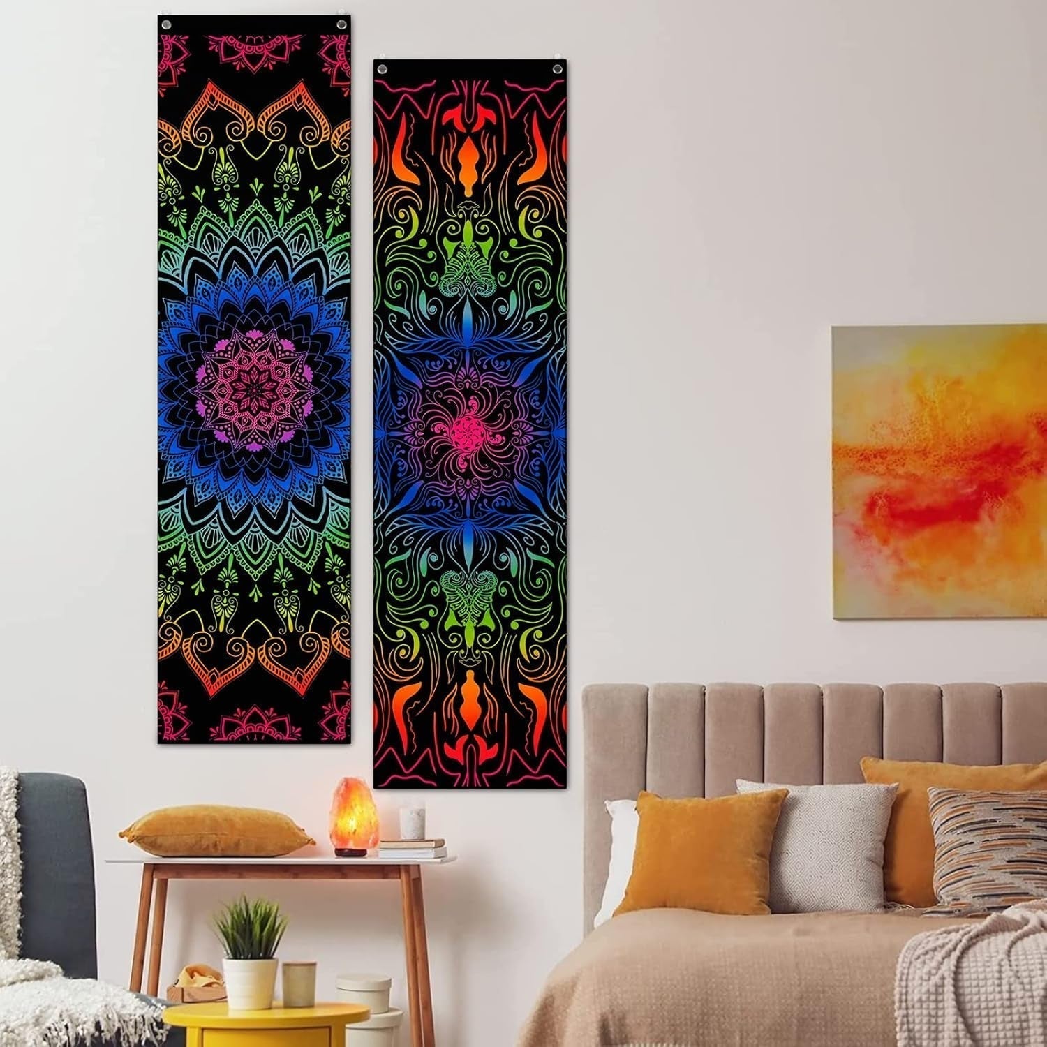 Tapestry alishomtll pack mandala reaktiv boheme lodret Hjem - Tilbehør og dekorationer Naty Shop