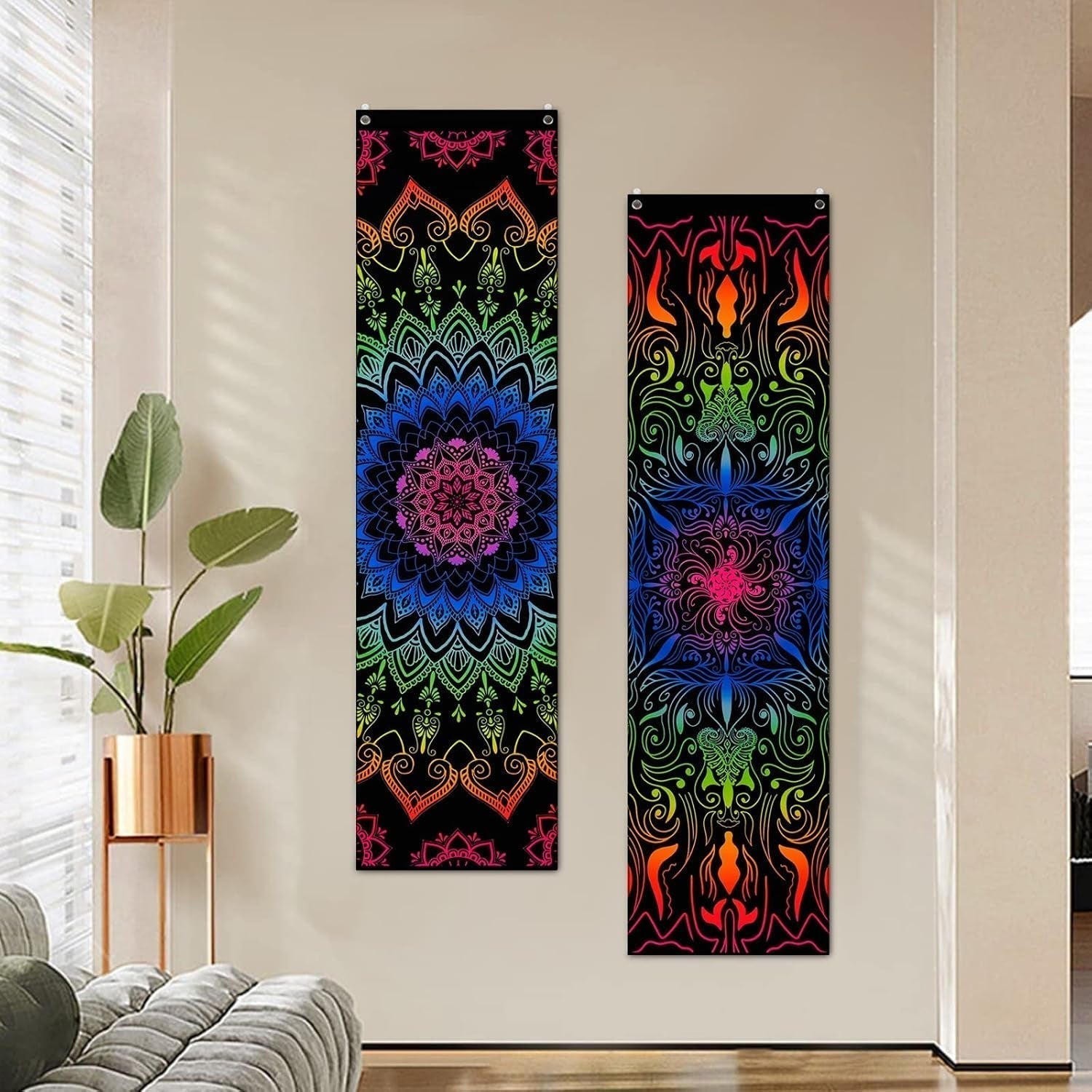 Tapestry alishomtll pack mandala reaktiv boheme lodret Hjem - Tilbehør og dekorationer Naty Shop