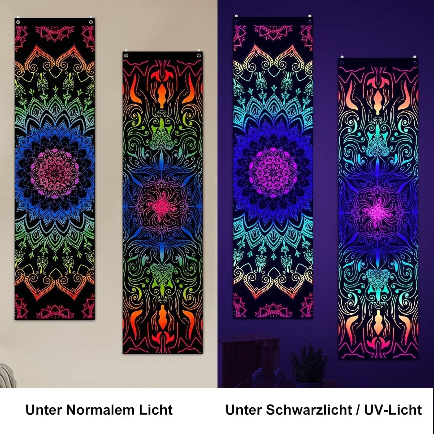 Tapestry alishomtll pack mandala reaktiv boheme lodret Hjem - Tilbehør og dekorationer Naty Shop