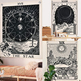 Tapestry alishomtll tarot sæt sol måne stjerner Hjem - Tilbehør og dekorationer Naty Shop