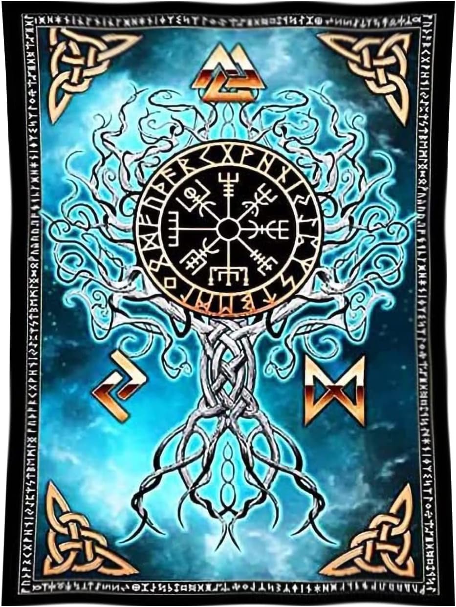 Nordisk vikingekunsttapet viking Hjem - Tilbehør og dekorationer Naty Shop Standardtitel