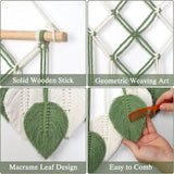 Tapestry astnic gobelin vævet grønne blade Hjem - Tilbehør og dekorationer Naty Shop
