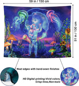 Tapestry betylfoy sort lys astronaut reaktive planter vandmænd Hjem - Tilbehør og dekorationer Naty Shop