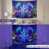 Tapestry betylfoy sort lys astronaut reaktive planter vandmænd Hjem - Tilbehør og dekorationer Naty Shop