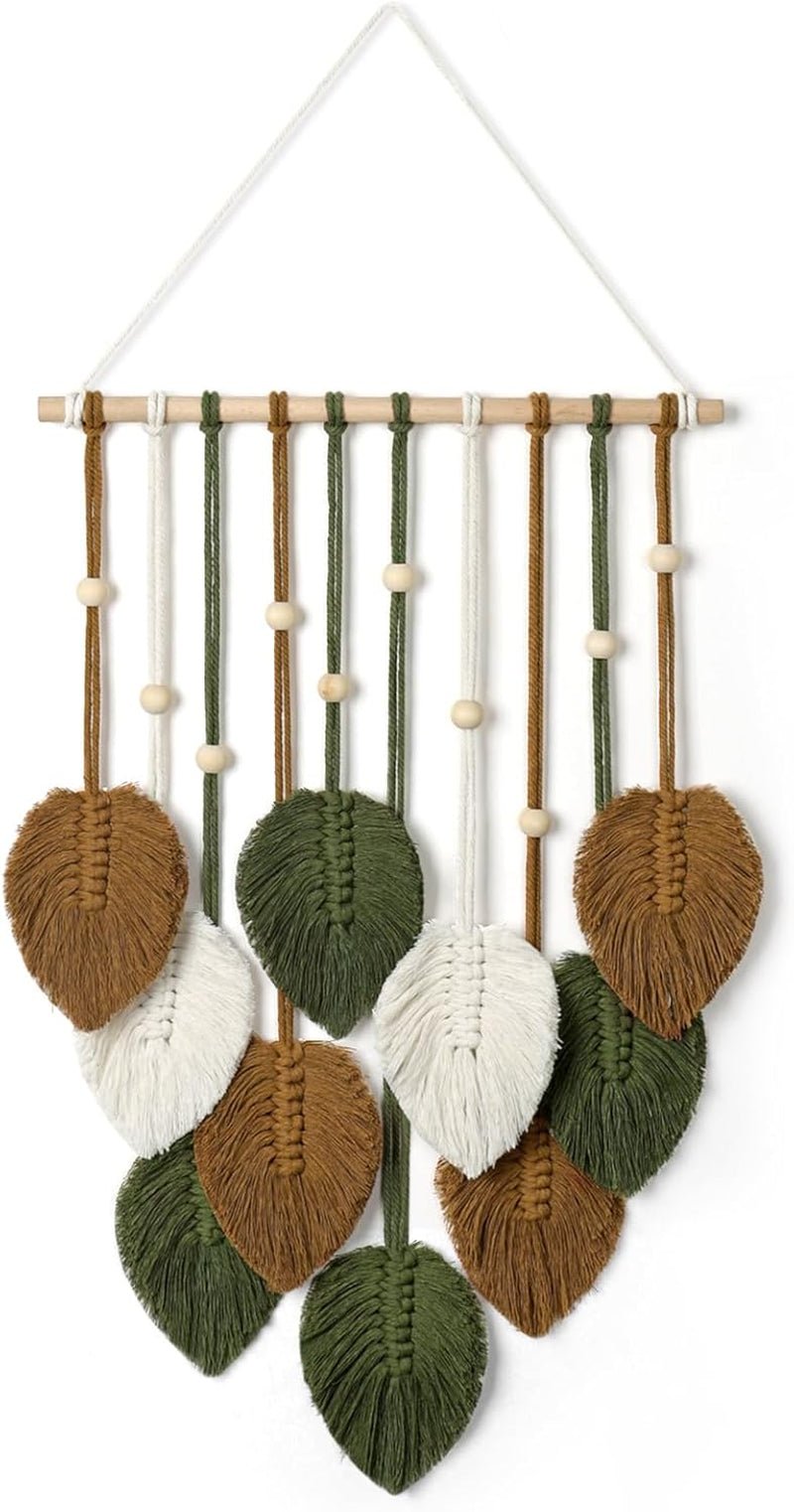 Tapestry betyfoy træperler grønne blade Hjem - Tilbehør og dekorationer Naty Shop Mørkegrøn