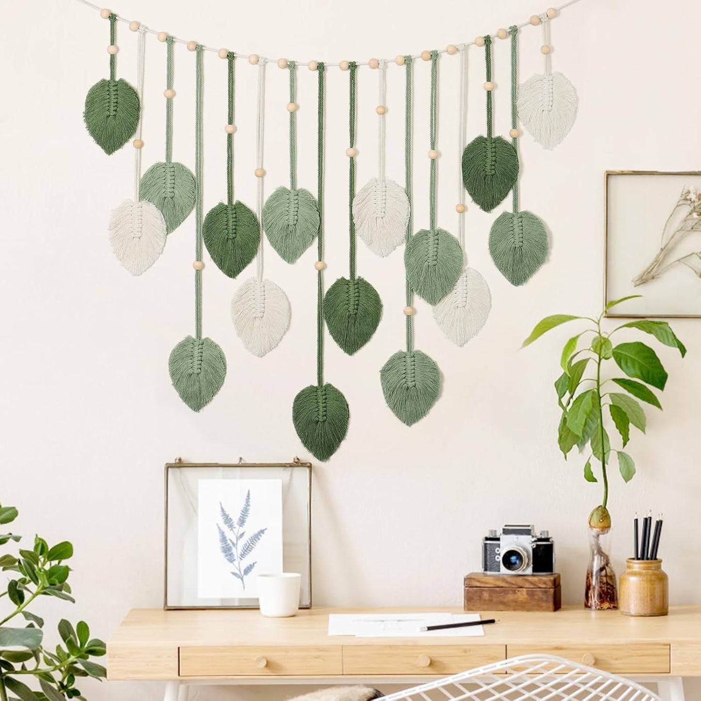 Tapestry betyfoy vægophæng stort deco blad Hjem - Tilbehør og dekorationer Naty Shop