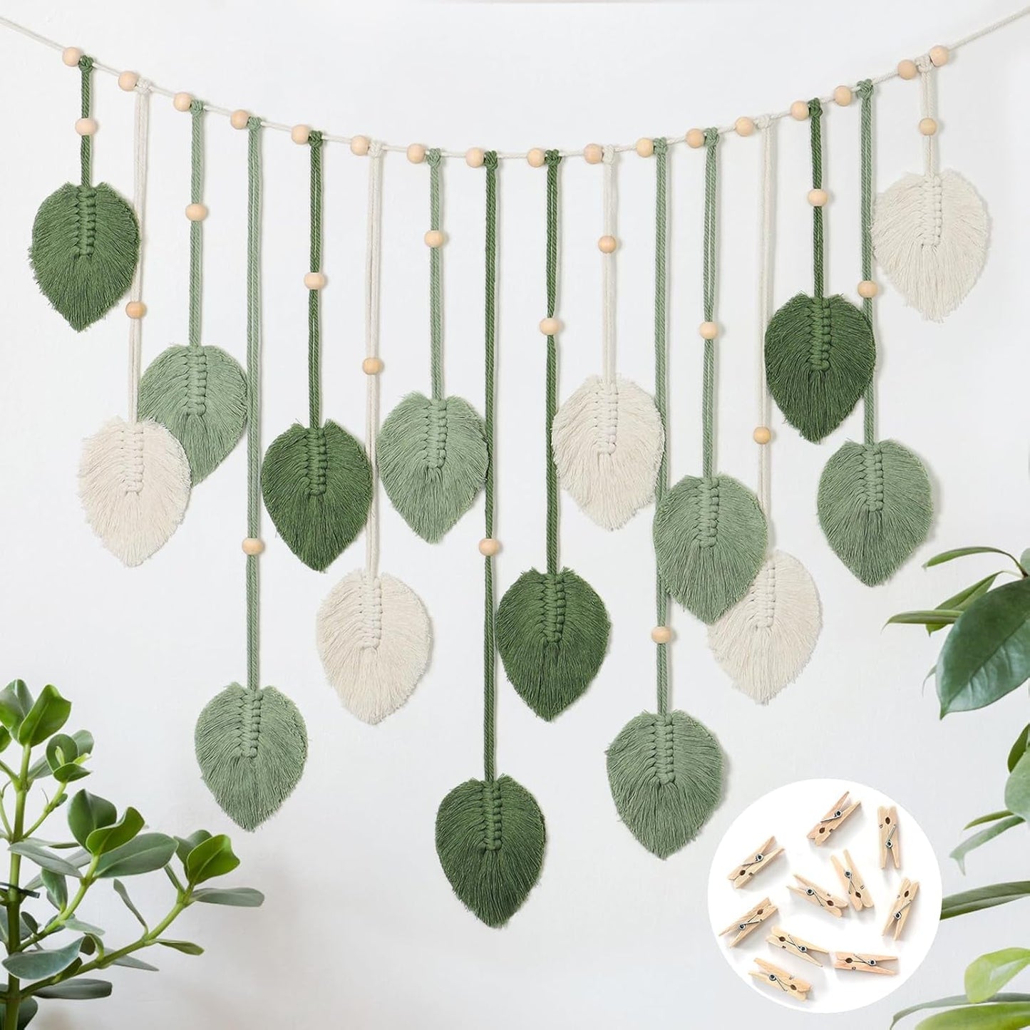 Tapestry betyfoy vægophæng stort deco blad Hjem - Tilbehør og dekorationer Naty Shop Hilsen