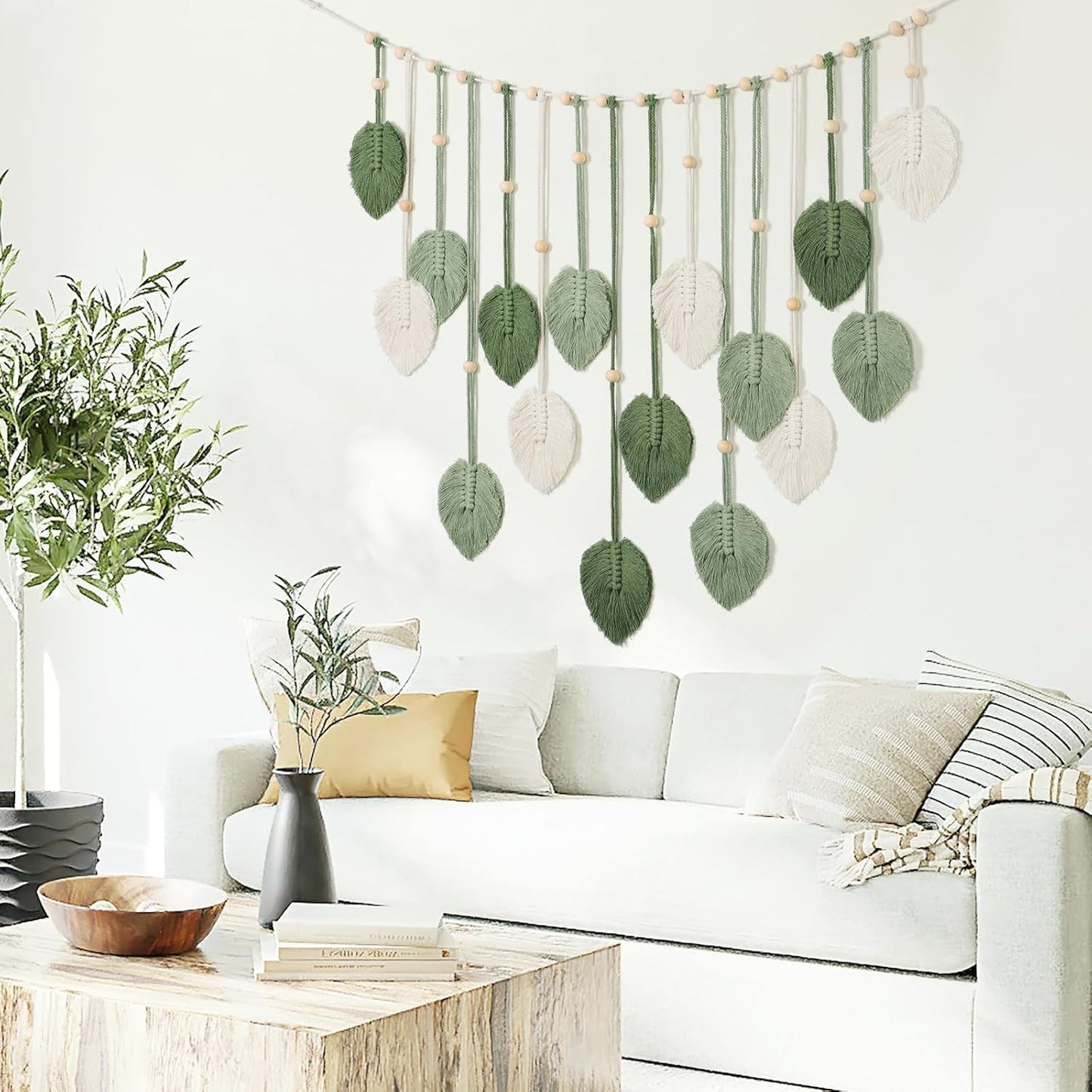Tapestry betyfoy vægophæng stort deco blad Hjem - Tilbehør og dekorationer Naty Shop