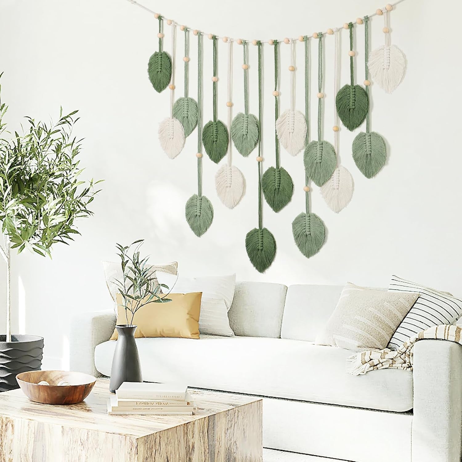 Tapestry betyfoy vægophæng stort deco blad Hjem - Tilbehør og dekorationer Naty Shop