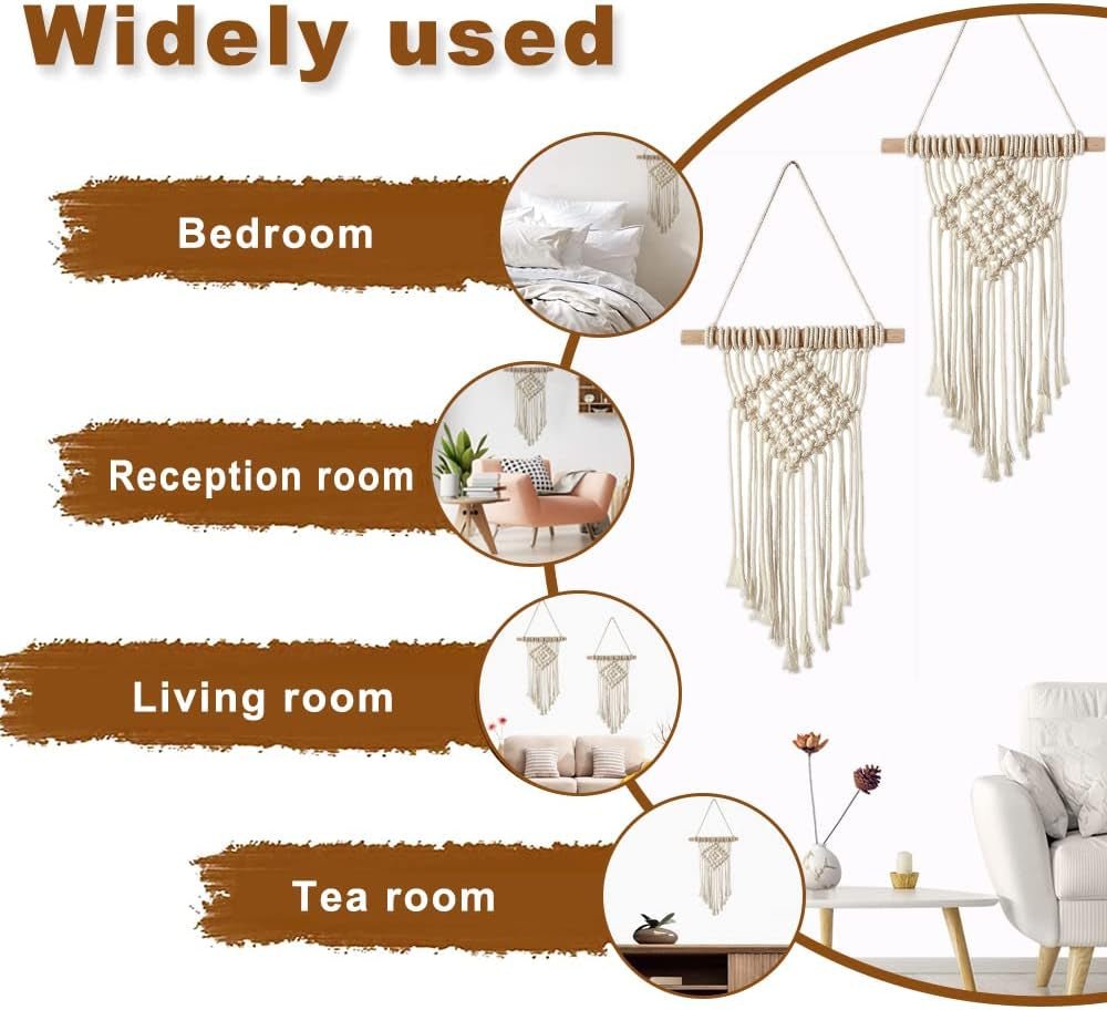 Tapestry stykke hængende håndvævet chic Home - Tilbehør og dekorationer Naty Shop