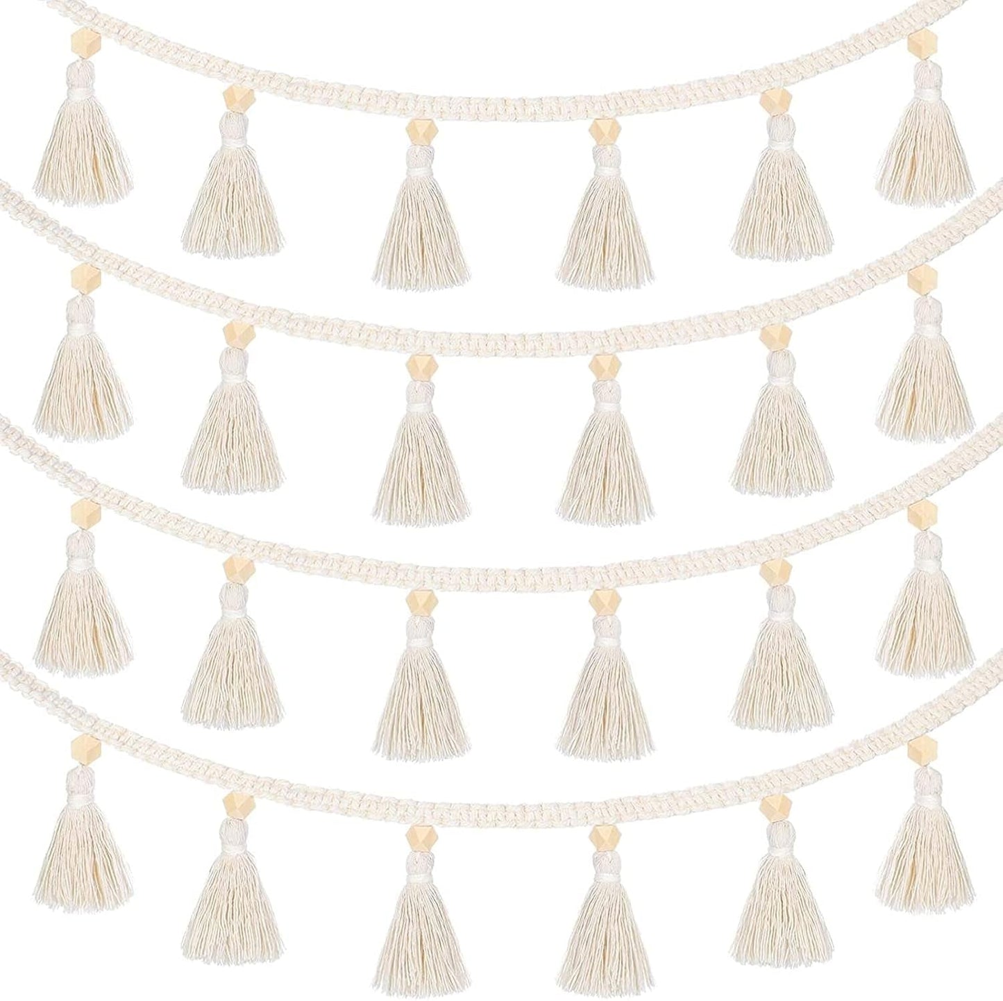 Tapestry stykker frynser guirlande banner bomuldsstoffer Hjem - Tilbehør og dekorationer Naty Shop Standard titel
