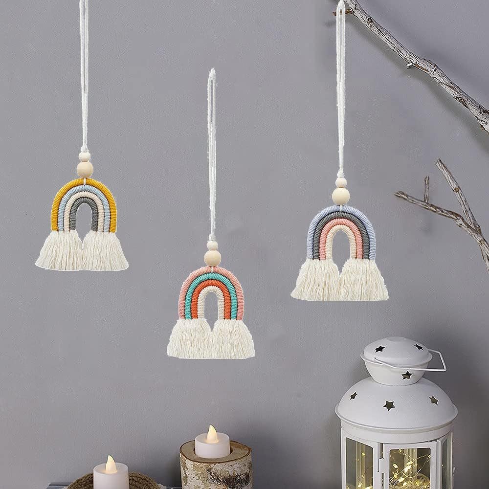 Tapestry håndvævede stykker rainbow14 børneværelse rainbow wall14 rainbow Hjem - Tilbehør og dekorationer Naty Shop