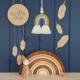 Tapestry håndvævede stykker rainbow14 børneværelse rainbow wall14 rainbow Hjem - Tilbehør og dekorationer Naty Shop