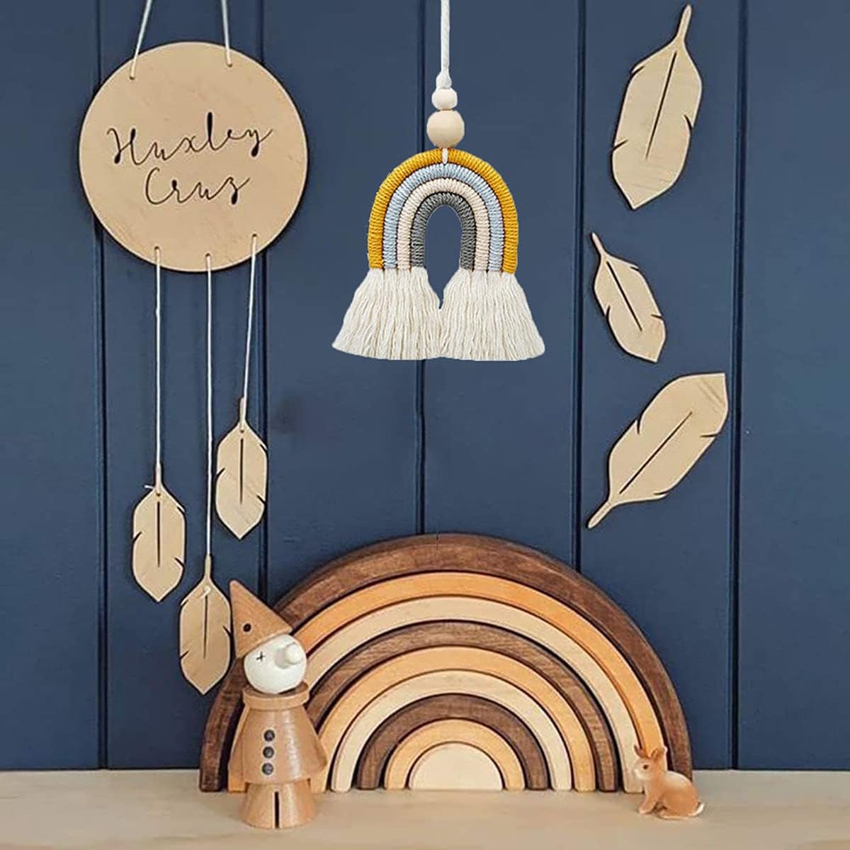 Tapestry håndvævede stykker rainbow14 børneværelse rainbow wall14 rainbow Hjem - Tilbehør og dekorationer Naty Shop