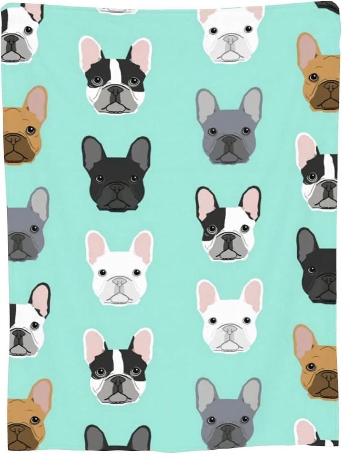 Fransk bulldog gobelin trykt motiv foran Hjem - Tilbehør og dekorationer Naty Shop Standard titel