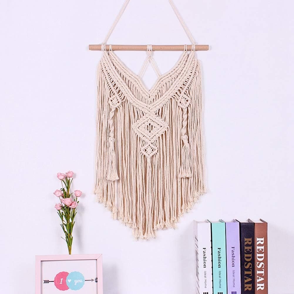 Tapestry deco dreamcatcher vævet hvid vægdekoration Hjem - Tilbehør og dekorationer Naty Shop Blondekvaster