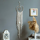 Deco gobelin drømmefanger vævet hvid vægdekoration Hjem - Tilbehør og dekorationer Naty Shop Heart of love