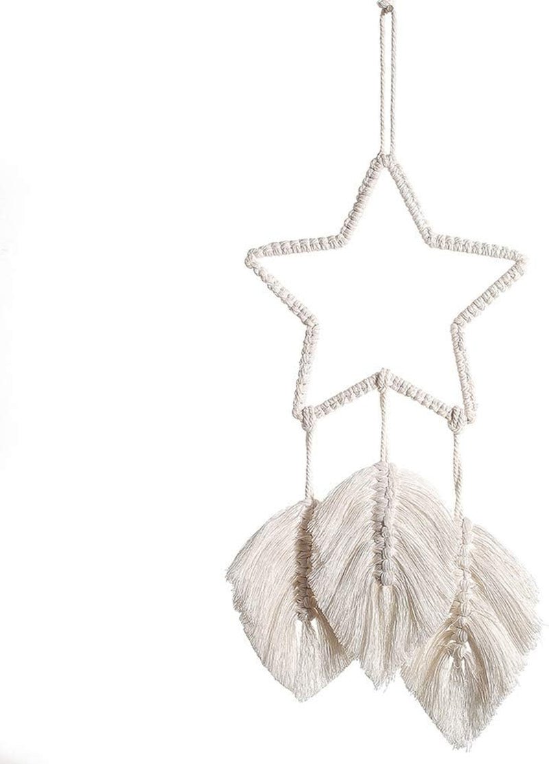 Tapestry deco dreamcatcher vævet hvid vægdekoration Hjem - Tilbehør og dekorationer Naty Shop Stellar Spring