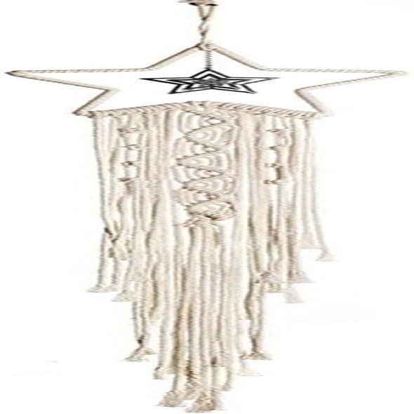 Tapestry deco dreamcatcher vævet hvid vægdekoration Hjem - Tilbehør og dekorationer Naty Shop White