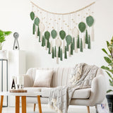 Dremisland gobelin store beige grønne blade kvaster Hjem - Tilbehør og dekorationer Naty Shop