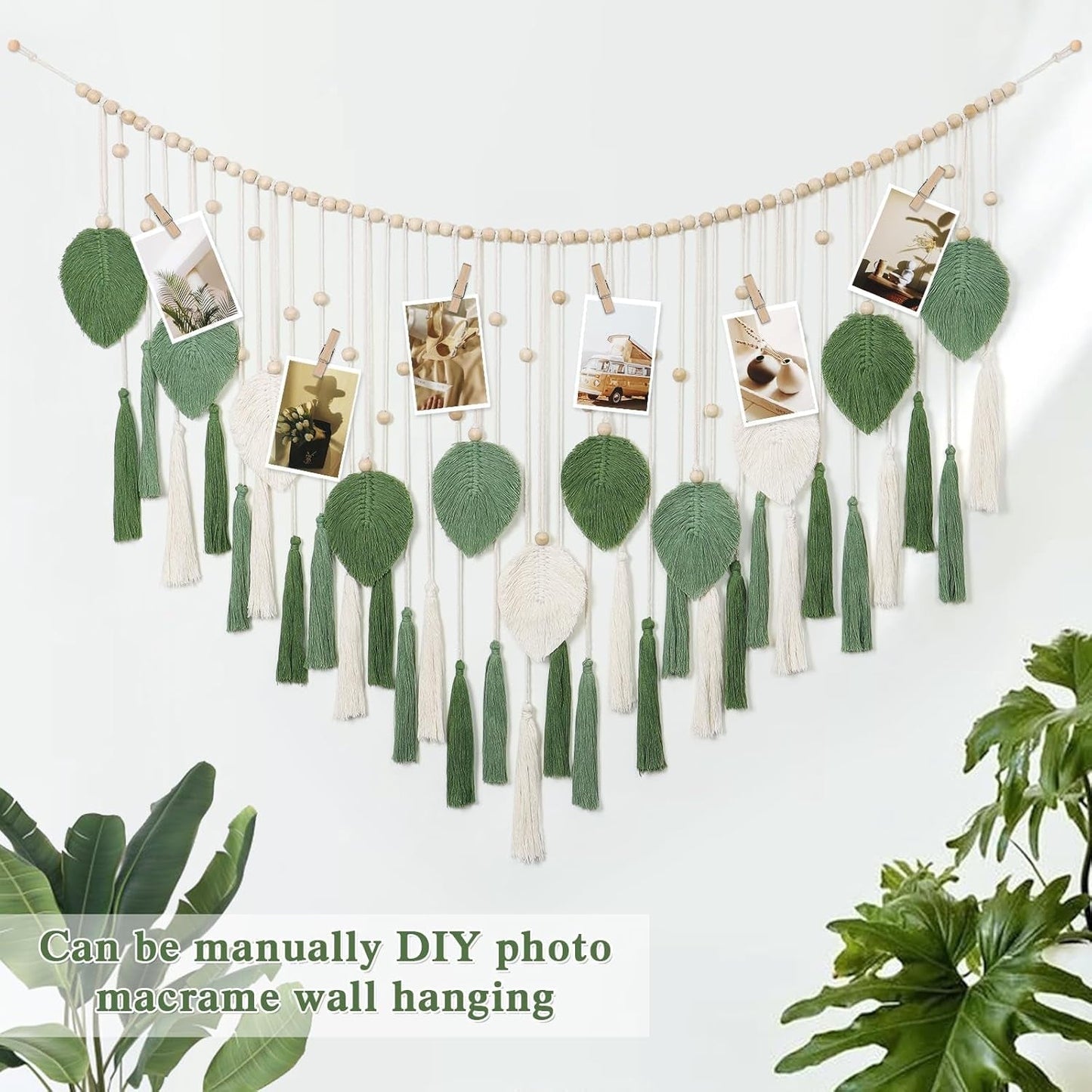 Dremisland gobelin store beige grønne blade kvaster Hjem - Tilbehør og dekorationer Naty Shop