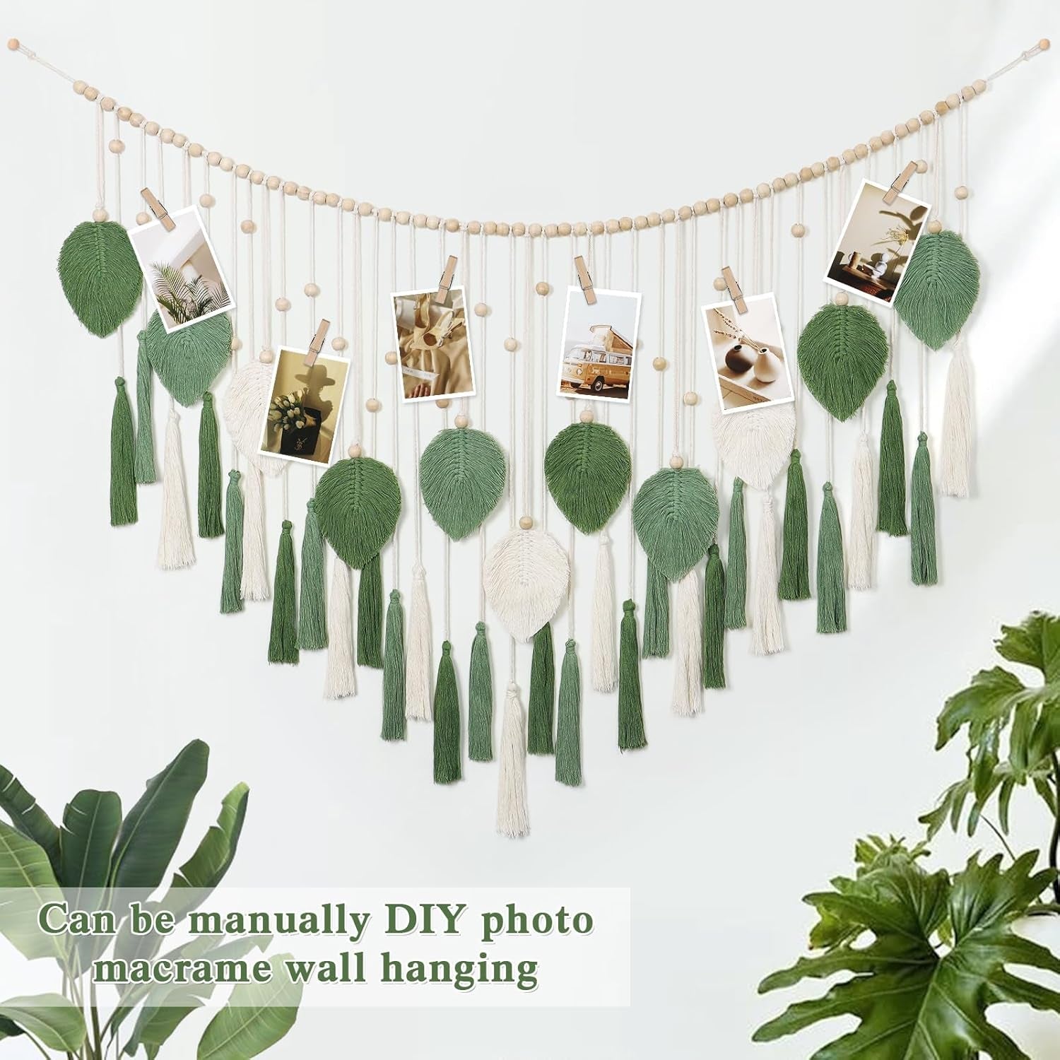Dremisland gobelin store beige grønne blade kvaster Hjem - Tilbehør og dekorationer Naty Shop